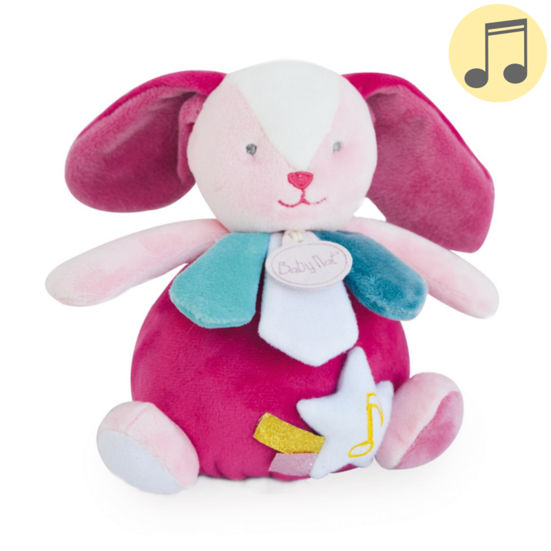 Les comètes boîte à musique lapin rose étoile 